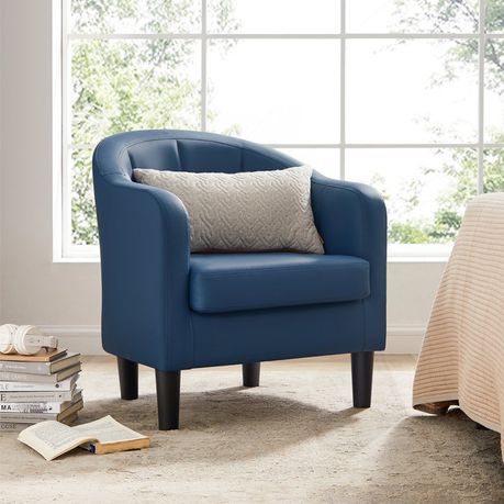Alina 26.4" Wide Vegan Leather Armchair - Quality, Style, and Functionality for Your Home - Just Home Furniture™