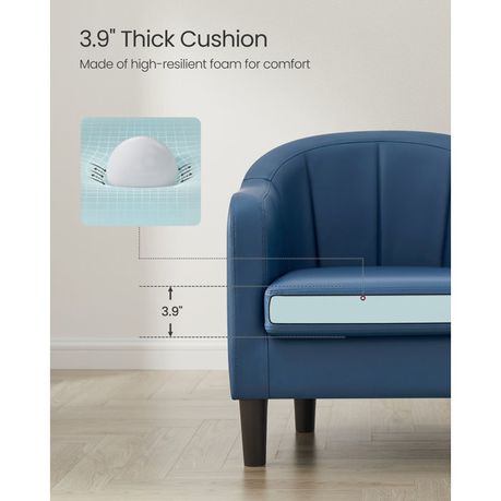 Alina 26.4" Wide Vegan Leather Armchair - Quality, Style, and Functionality for Your Home - Just Home Furniture™