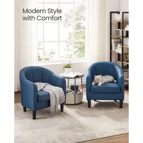 Alina 26.4" Wide Vegan Leather Armchair - Quality, Style, and Functionality for Your Home - Just Home Furniture™