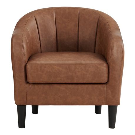 Alina 26.4" Wide Vegan Leather Armchair - Quality, Style, and Functionality for Your Home - Just Home Furniture™