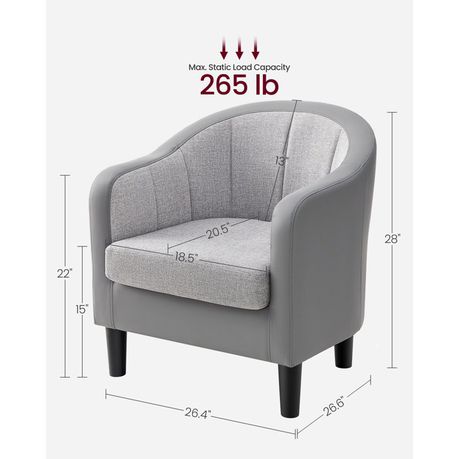Alina 26.4" Wide Vegan Leather Armchair - Quality, Style, and Functionality for Your Home - Just Home Furniture™
