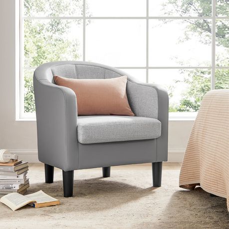 Alina 26.4" Wide Vegan Leather Armchair - Quality, Style, and Functionality for Your Home - Just Home Furniture™