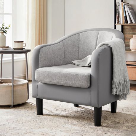 Alina 26.4" Wide Vegan Leather Armchair - Quality, Style, and Functionality for Your Home - Just Home Furniture™