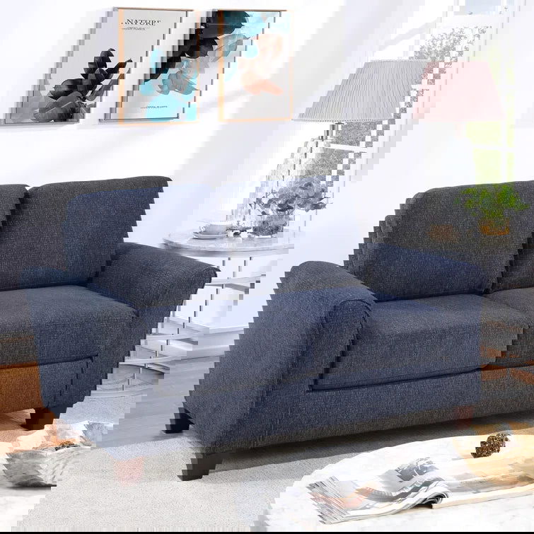 Alzenia 60” Flare Arm Love Seat with Reversible Cushions - Quality, Style, and Functionality for Your Home - Just Home Furniture™
