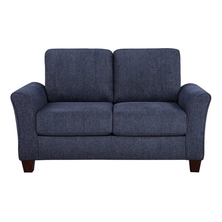 Alzenia 60” Flare Arm Love Seat with Reversible Cushions - Quality, Style, and Functionality for Your Home - Just Home Furniture™