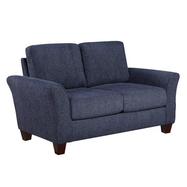 Alzenia 60” Flare Arm Love Seat with Reversible Cushions - Quality, Style, and Functionality for Your Home - Just Home Furniture™