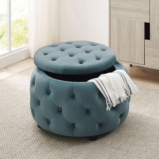 Amaanah Upholstered Storage Ottoman - Quality, Style, and Functionality for Your Home - Just Home Furniture™
