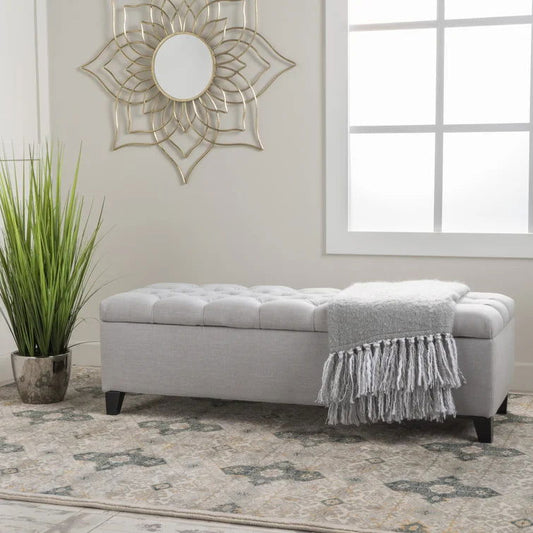 Amalfi Upholstered Flip Top Storage Bench - Quality, Style, and Functionality for Your Home - Just Home Furniture™