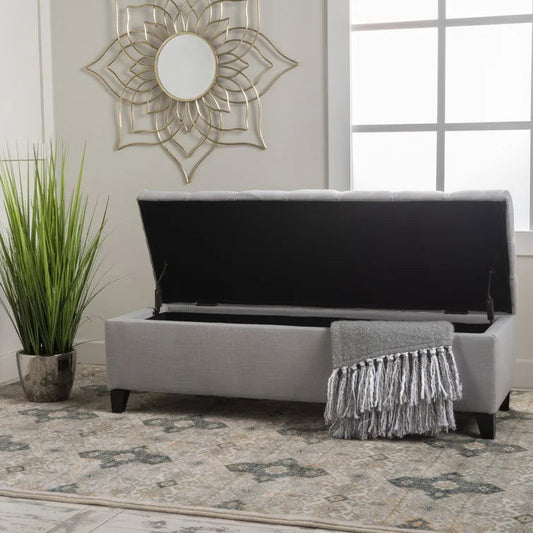Amalfi Upholstered Flip Top Storage Bench - Quality, Style, and Functionality for Your Home - Just Home Furniture™