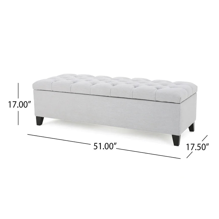 Amalfi Upholstered Flip Top Storage Bench - Quality, Style, and Functionality for Your Home - Just Home Furniture™
