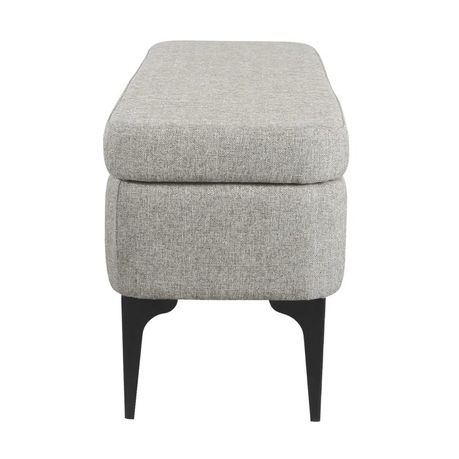 Ameelya Upholstered Flip Top Bench in Light Grey Beige - Quality, Style, and Functionality for Your Home - Just Home Furniture™