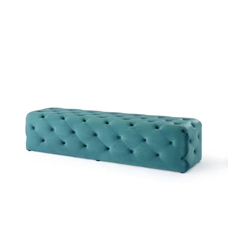 Amour 72" Tufted Button Entryway Performance Velvet Bench - Quality, Style, and Functionality for Your Home - Just Home Furniture™