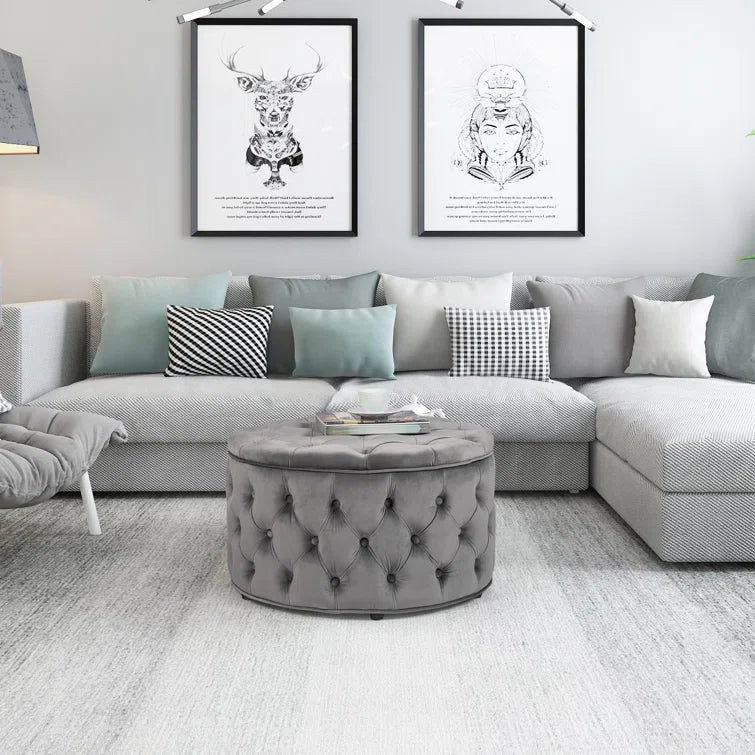 Amram Upholstered Storage Ottoman - Quality, Style, and Functionality for Your Home - Just Home Furniture™