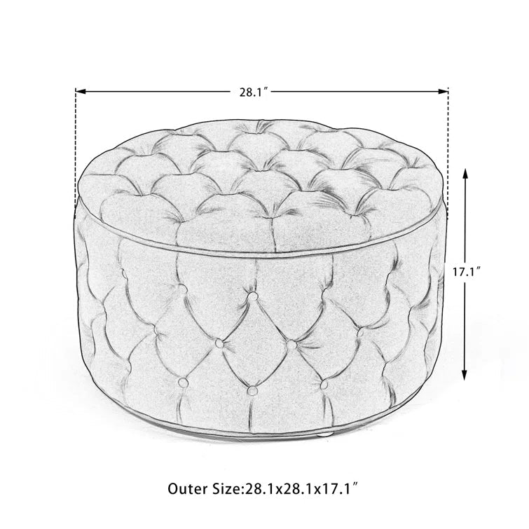 Amram Upholstered Storage Ottoman - Quality, Style, and Functionality for Your Home - Just Home Furniture™