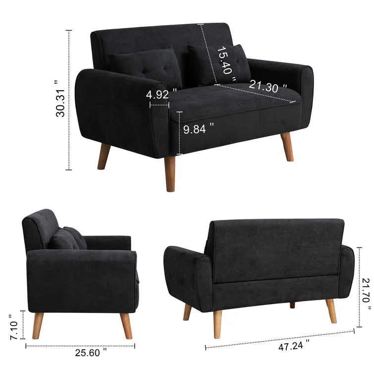 Arlander 47.24'' Upholstered Loveseat - Quality, Style, and Functionality for Your Home - Just Home Furniture™