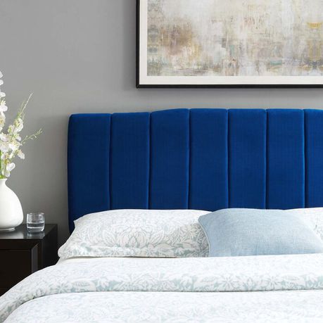Arnett Blue Upholstered Headboard - Quality, Style, and Functionality for Your Home - Just Home Furniture™