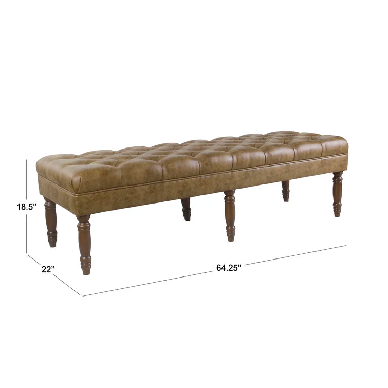 Auston Faux Leather Upholstered Bench - Quality, Style, and Functionality for Your Home - Just Home Furniture™