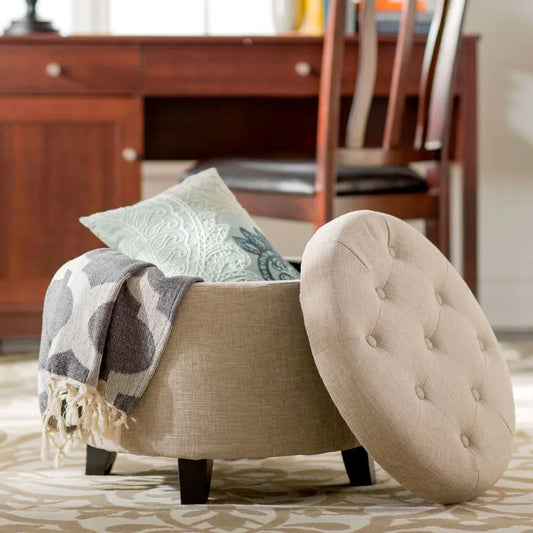Avers Upholstered Storage Ottoman - Quality, Style, and Functionality for Your Home - Just Home Furniture™