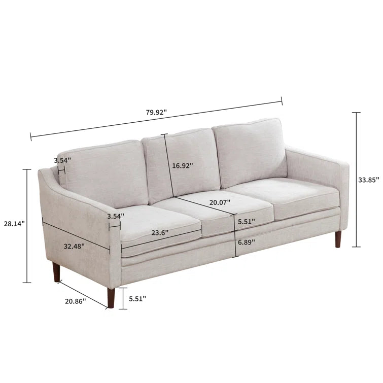 Azriah 79'' Upholstered Sofa - Quality, Style, and Functionality for Your Home - Just Home Furniture™