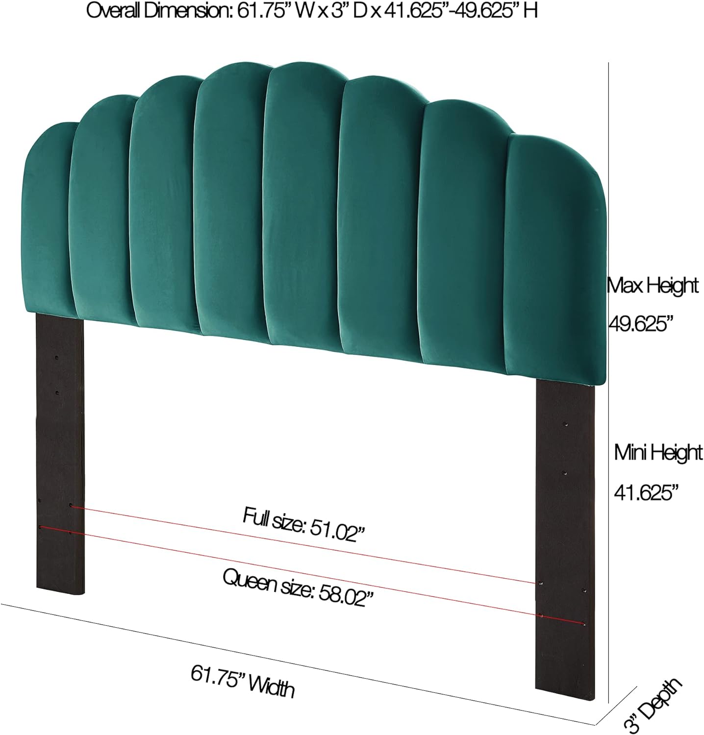 Ball & Cast Tufted Velvet Upholstered Headboard - Quality, Style, and Functionality for Your Home - Just Home Furniture™