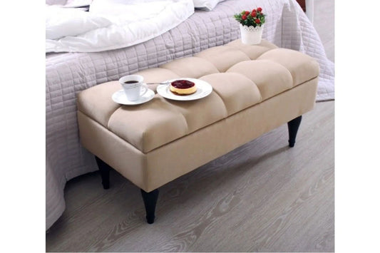Balloon Storage Puff - Cream - Quality, Style, and Functionality for Your Home - Just Home Furniture™