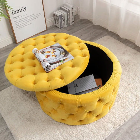 Beulah Upholstered Storage Ottoman - Quality, Style, and Functionality for Your Home - Just Home Furniture™