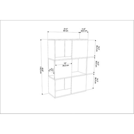 Beyza Multifunctional Bookcase - Quality, Style, and Functionality for Your Home - Just Home Furniture™