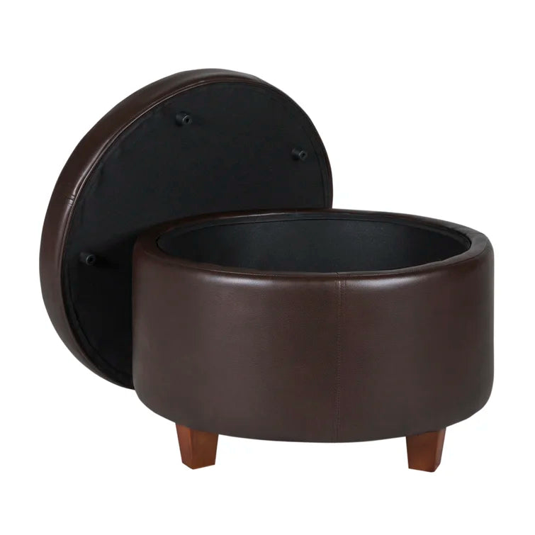 Breyonce Vegan Leather Storage Ottoman - Quality, Style, and Functionality for Your Home - Just Home Furniture™