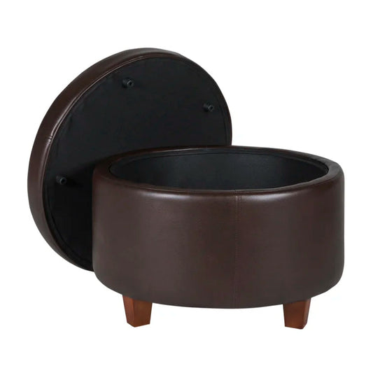 Breyonce Vegan Leather Storage Ottoman - Quality, Style, and Functionality for Your Home - Just Home Furniture™