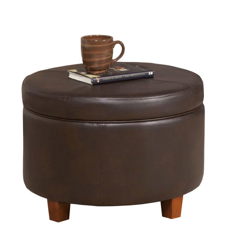 Breyonce Vegan Leather Storage Ottoman - Quality, Style, and Functionality for Your Home - Just Home Furniture™