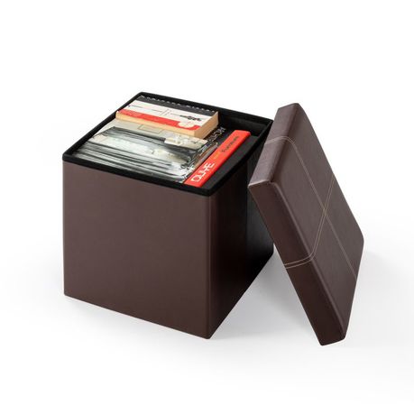 Brilon Vegan Leather Ottoman - Quality, Style, and Functionality for Your Home - Just Home Furniture™