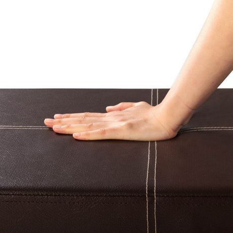 Brilon Vegan Leather Ottoman - Quality, Style, and Functionality for Your Home - Just Home Furniture™