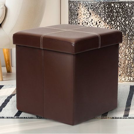 Brilon Vegan Leather Ottoman - Quality, Style, and Functionality for Your Home - Just Home Furniture™