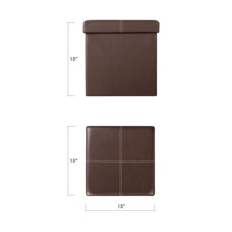 Brilon Vegan Leather Ottoman - Quality, Style, and Functionality for Your Home - Just Home Furniture™