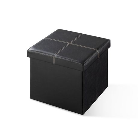 Brilon Vegan Leather Ottoman - Quality, Style, and Functionality for Your Home - Just Home Furniture™