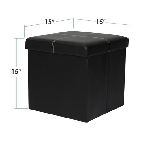 Brilon Vegan Leather Ottoman - Quality, Style, and Functionality for Your Home - Just Home Furniture™
