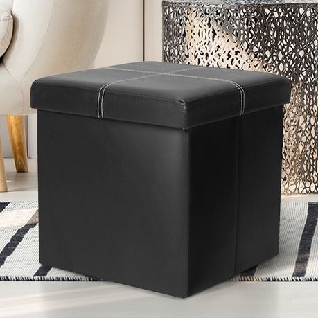 Brilon Vegan Leather Ottoman - Quality, Style, and Functionality for Your Home - Just Home Furniture™
