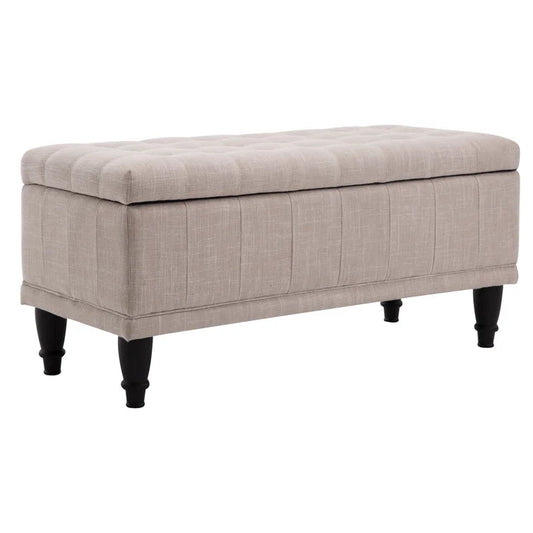 Caffin 100% Linen Upholstered Storage Bench - Quality, Style, and Functionality for Your Home - Just Home Furniture™