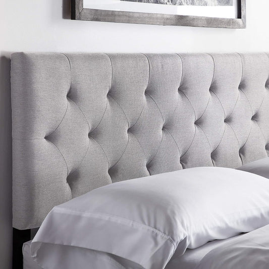 LUCID King/Cal King Mid-Rise Upholstered Polyester Headboard - Quality, Style, and Functionality for Your Home - Just Home Furniture™
