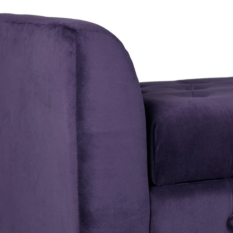 Caplan Velvet Upholstered Storage Bench - Quality, Style, and Functionality for Your Home - Just Home Furniture™