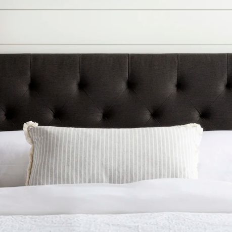 Carlysle Upholstered Headboard in Black Velvet - Quality, Style, and Functionality for Your Home - Just Home Furniture™