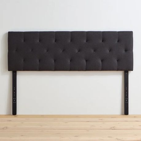 Carlysle Upholstered Headboard in Dark Grey Beige - Quality, Style, and Functionality for Your Home - Just Home Furniture™