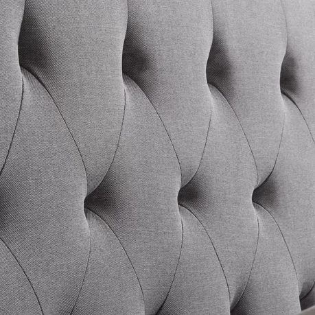 Carlysle Upholstered Headboard in Grey Velvet - Quality, Style, and Functionality for Your Home - Just Home Furniture™