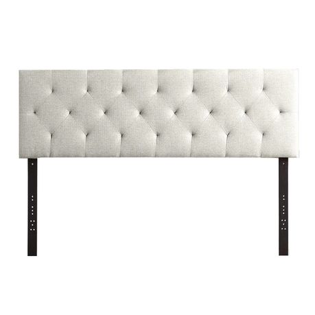 Carlysle Upholstered Headboard in Light Grey Beige - Quality, Style, and Functionality for Your Home - Just Home Furniture™
