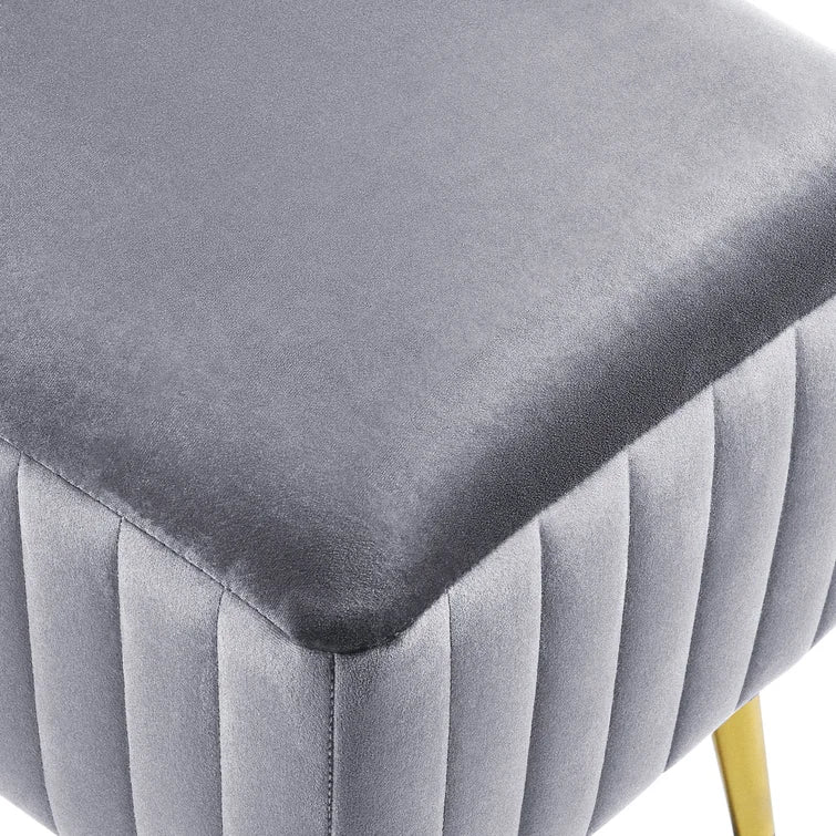 Cayley-Jade Modern Upholstered Bed and Entryway Bench with Padded Velvet Seat - Quality, Style, and Functionality for Your Home - Just Home Furniture™