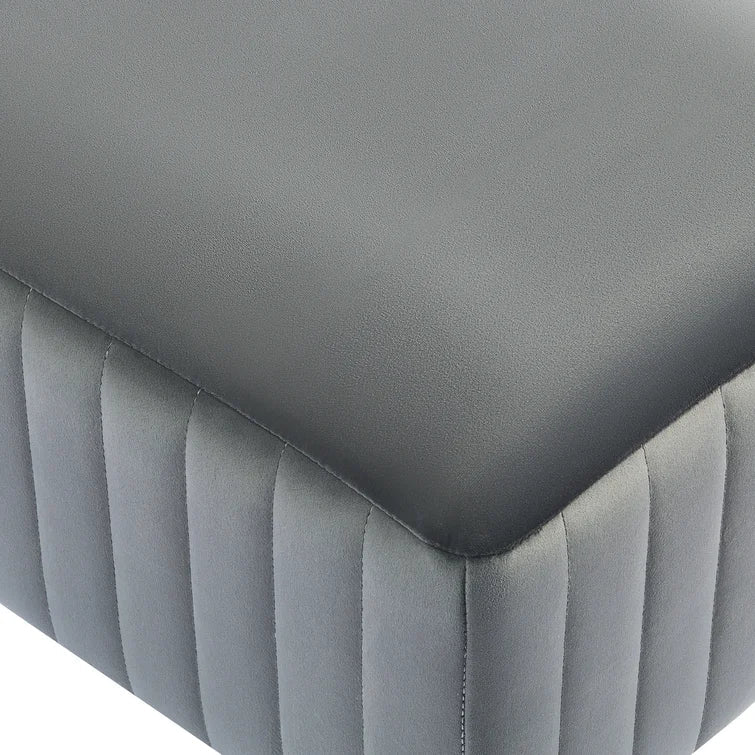 Cayley-Jade Modern Upholstered Bed and Entryway Bench with Padded Velvet Seat - Quality, Style, and Functionality for Your Home - Just Home Furniture™