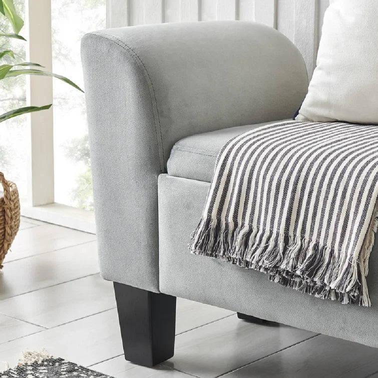 Cendrine Velvet Upholstered Storage Bench - Quality, Style, and Functionality for Your Home - Just Home Furniture™
