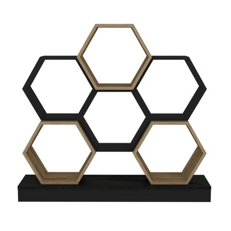 Cicek Tall Honeycomb Bookcase - 109cm - Quality, Style, and Functionality for Your Home - Just Home Furniture™