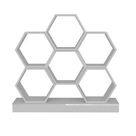 Cicek Tall Honeycomb Bookcase - 109cm - Quality, Style, and Functionality for Your Home - Just Home Furniture™