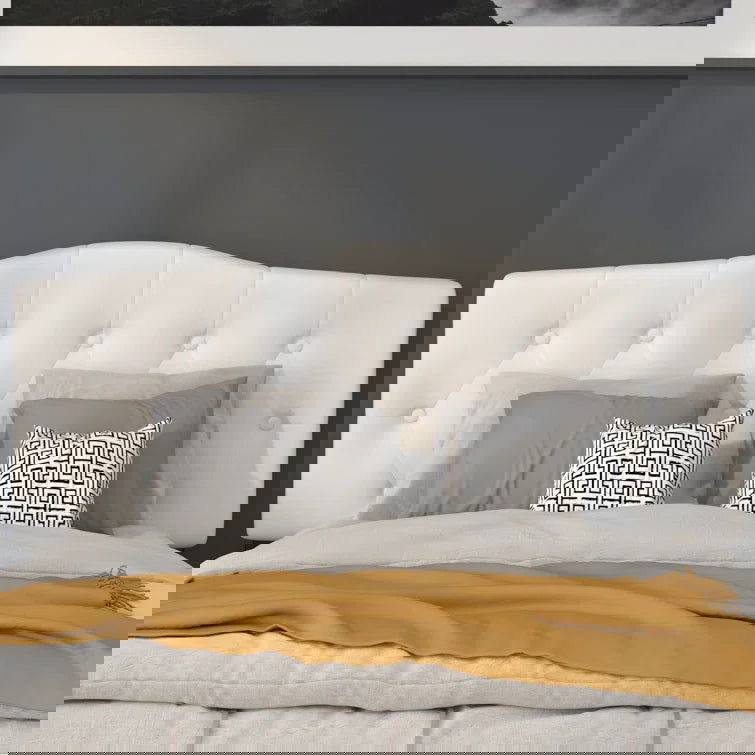 Ciriaca Arched Button Tufted Upholstered Headboard - Quality, Style, and Functionality for Your Home - Just Home Furniture™